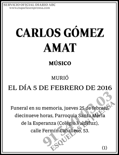 Carlos Gómez-Amat